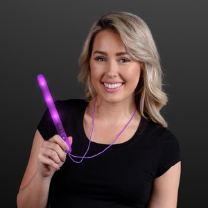 Flashing LED Purple Patrol Wand - BLANK