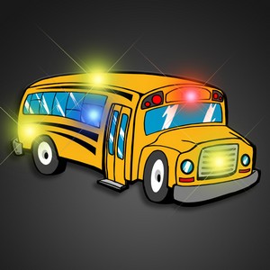 Flashing School Bus Pins - BLANK