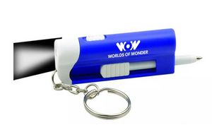 Flashlight Ballpoint Pen LED Keychain