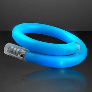 Flashy Blue LED Tube Bracelet - PRINTED