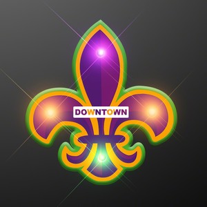 Fleur De Lis Flashing Pins - PRINTED