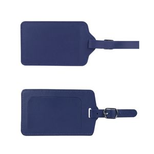 Flip Open PU Leather Luggage Tag