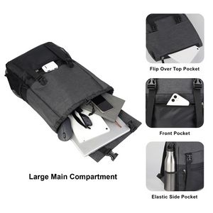 Flip Top Rucksack Backpack