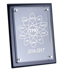 Floating Black Award Plaque 10.5"x13"