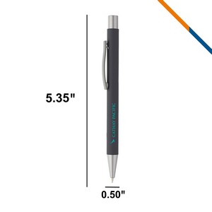 Flux Rubber Coated Metal Ballpoint Pens