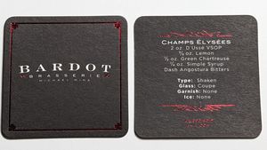 Foil Stamped Coasters - 3.5" or 4" square - foil on 2 sides - HW