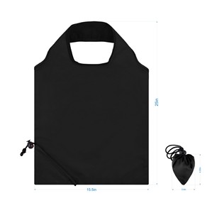 Foldaway Shopper Drawstring Pouch Tote Bag