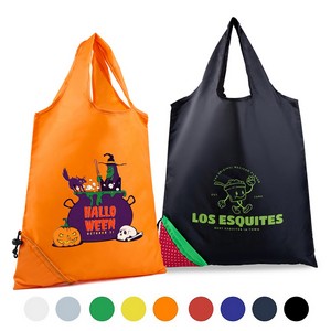 Foldaway Shopper Drawstring Pouch Tote Bag
