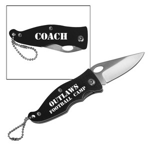 Folding Anodized Knife Keychain