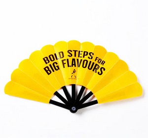 Folding Plastic Fan (Full Color 2 Sides)
