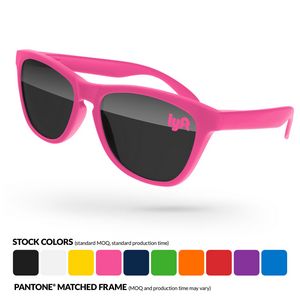 Frog Sunglasses W/ Lens Imprint