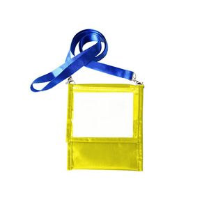Front Flap Pocket Neck Wallet With Six Pockets