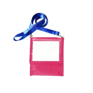 Front Flap Pocket Neck Wallet With Six Pockets