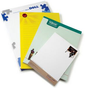 Full Color Full Bleed Linen Uncoated 50 Sheet Notepad (8.5"x5.5")