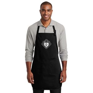 Full-Length Adjustable Apron with 2 Patch Pockets USA Decorated (22" x 30")