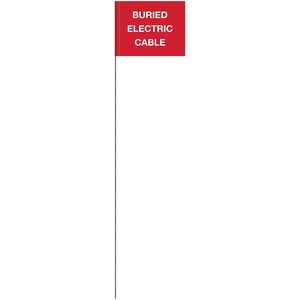 Generic Message Marking Flags - Buried Electric Cable Generic Message Marking Flags - Sewer