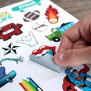 Glossy White Vinyl Sticker Pages