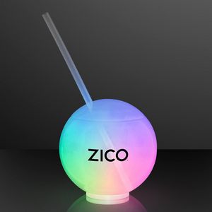 Glow Ball Light Up Tumbler with Straw