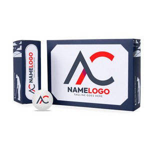 Golf Ball In Custom Dozen Box