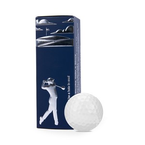 Golf Ball In Custom Three Ball Sleeve