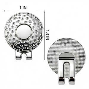 Golf Ball Marker With Hat Clip Markers