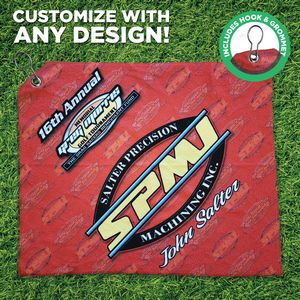 Golf Towel With Hook and Grommet - Customize with ANY design!