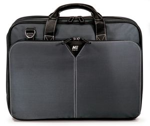 Graphite Premium Nylon Laptop 15.6" Briefcase â€“ Graphite