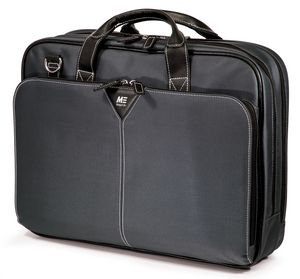 Graphite Premium Nylon Laptop 15.6" Briefcase â€“ Graphite