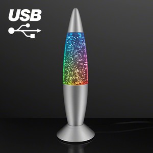 Groovy Glitter Lamp USB Mood Light 7.25" - BLANK