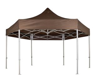 HUBâ„¢ 15' Hexagon Digital Print Professional Tent w/Aluminum Frame