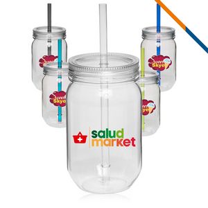 Halden Single Wall Mason Jars - 24 OZ.