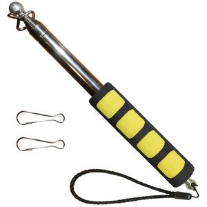 Handheld Telescopic Flagpole - Yellow Handle