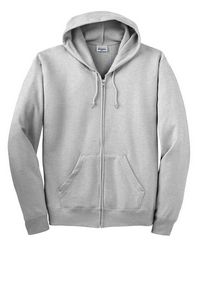 HanesÂ® Ecosmart Full-Zip Hooded Sweatshirt