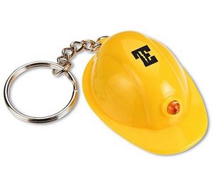Hard Hat Helmet LED Keychain