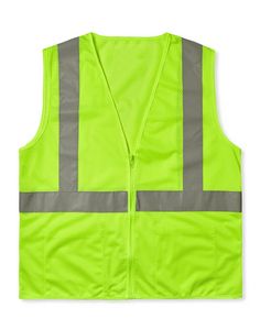 Hi-Viz ANSI Class 2 Solid Mesh Safety Vest - DISCONTINUED