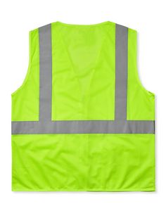 Hi-Viz ANSI Class 2 Solid Mesh Safety Vest - DISCONTINUED