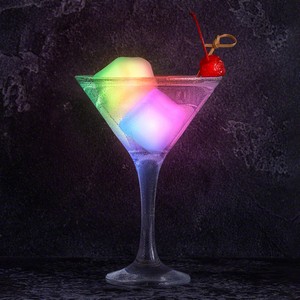 Hollywood Ice Multicolor LED Glow Cubes - PRINTED