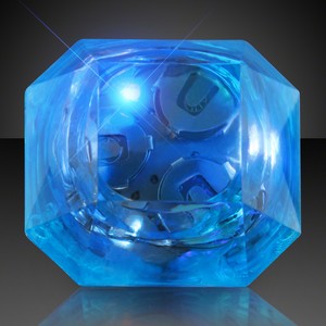 Huge Blue Gem Lighted Rings - PRINTED