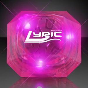 Huge Pink Gem Assorted Style Lighted Rings - PRINTED
