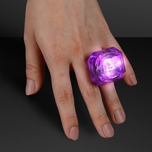 Huge Purple Gem Lighted Rings - PRINTED