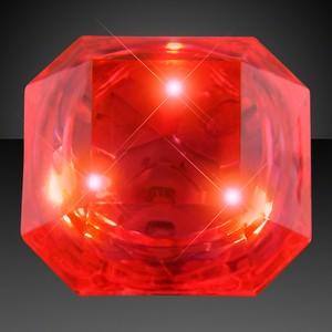 Huge Red Gem Lighted Rings - PRINTED