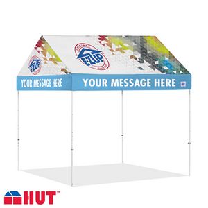 Hutâ„¢ Full Bleed Digital Professional Tent w/Steel Frame (10' x 10')