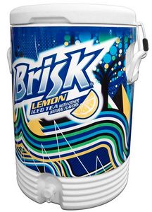 IglooÂ® White 10 Gallon Beverage Cooler with Vinyl Wrap