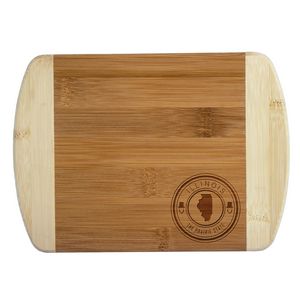 Illinois State Stamp 2-Tone Bar Board