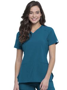 Infinity - Women's 2 Pocket Princess Seams V-Neck Top