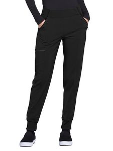 Infinity - Women's Rib-knit Elastic Mid Rise Jogger Pant