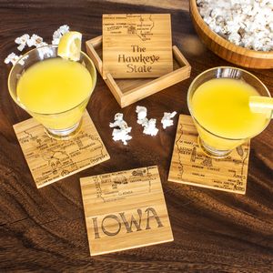 Iowa Puzzle Coaster Set