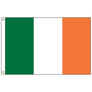 Ireland 3' x 5' Outdoor Nylon Flag w/ Heading & Grommets
