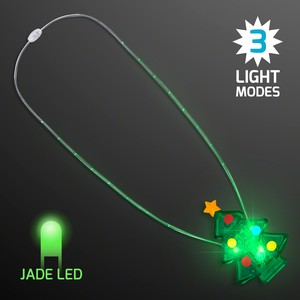 Jade LED Christmas Tree Necklace - BLANK