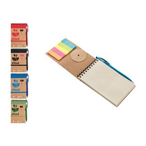 Jot & Go 3.75 x 5.75 Cardboard Spiral Journal with Pen